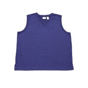 LL Bean Women's Purple Striped Tank Top‎ Size XL